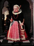 Jacob Gerritsz. Cuyp Portrait eines kleinen Madchens mit einer Puppe und einem Korb painting